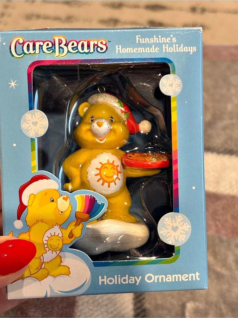 Care Bears Funshine's Homemade Holidays Holiday Ornament NWT